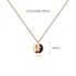 Solid 925 Sterling Silver Initial Alphabet Personalised Disc Necklace
